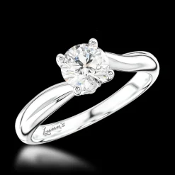 Solitaire 0.50ct E VS2 Diamond Platinum Ring