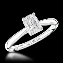 Solitaire 0.72ct E VS1 Diamond Platinum Ring