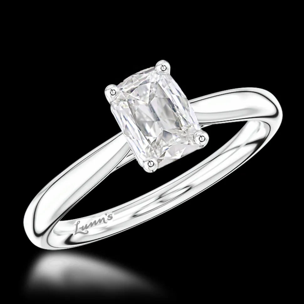 Solitaire 0.72ct E VS1 Diamond Platinum Ring