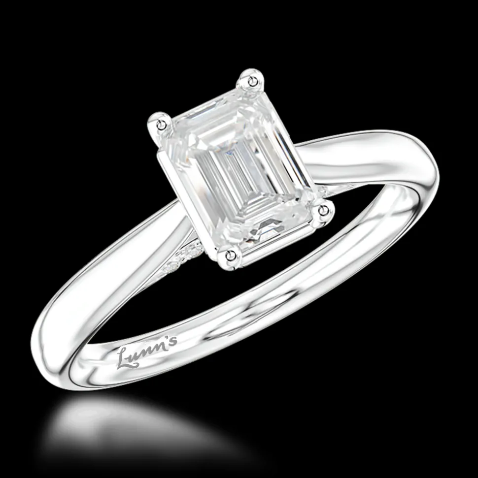 Solitaire 1.00ct E VS1 Diamond Platinum Ring