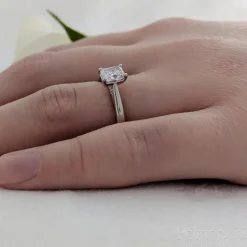 Solitaire 0.70ct E VS2 Diamond Platinum Ring