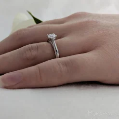 Solitaire 0.50ct E VS2 Diamond Platinum Ring