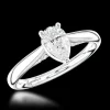 Solitaire 0.50ct F SI1 Diamond Platinum Ring
