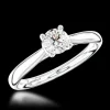 Solitaire 0.40ct F SI1 Diamond Platinum Ring