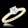 Solitaire 0.50ct F SI2 Diamond Yellow Gold/Platinum Ring
