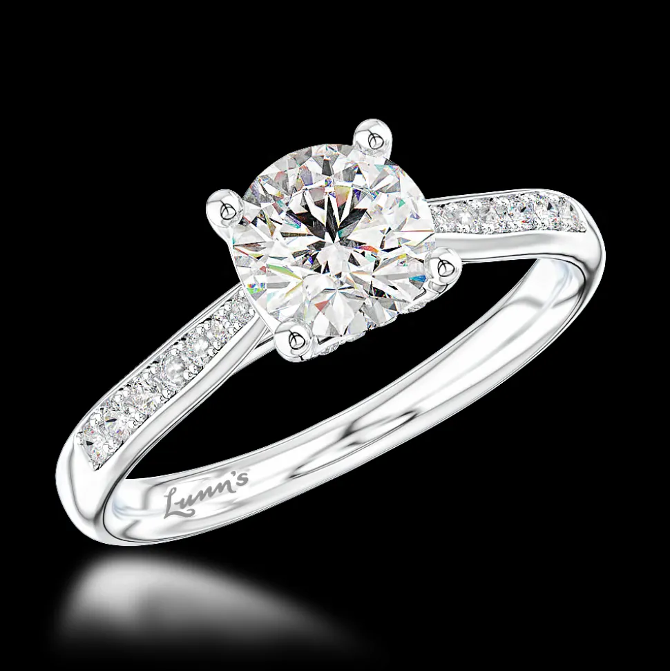 Solitaire 0.70ct F SI1 Diamond Platinum Ring