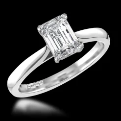 Solitaire 0.80ct F VS1 Diamond Platinum Ring