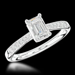 Solitaire 0.90ct F VS1 Diamond Platinum Ring