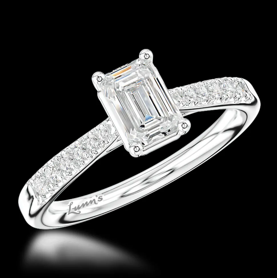 Solitaire 0.90ct F VS1 Diamond Platinum Ring