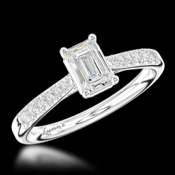 Solitaire 0.60ct F VS1 Diamond Platinum Ring