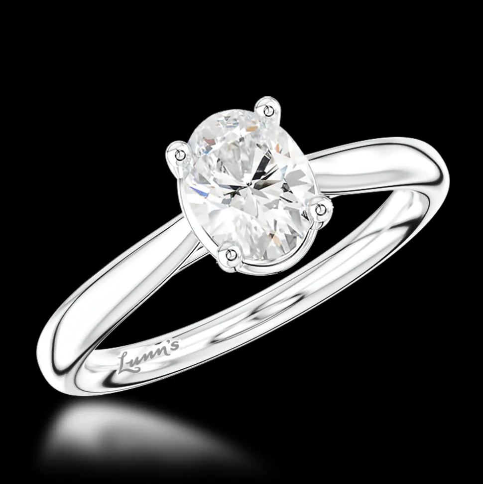Solitaire 1.00ct F VS2 Diamond Platinum Ring