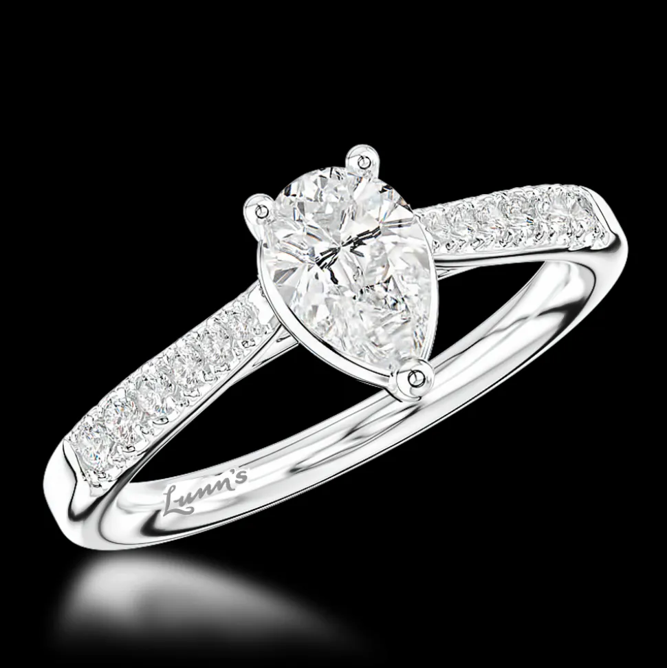 Solitaire 0.70ct F VS1 Diamond Platinum Ring