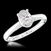Solitaire 0.50ct F VS2 Diamond Platinum Ring