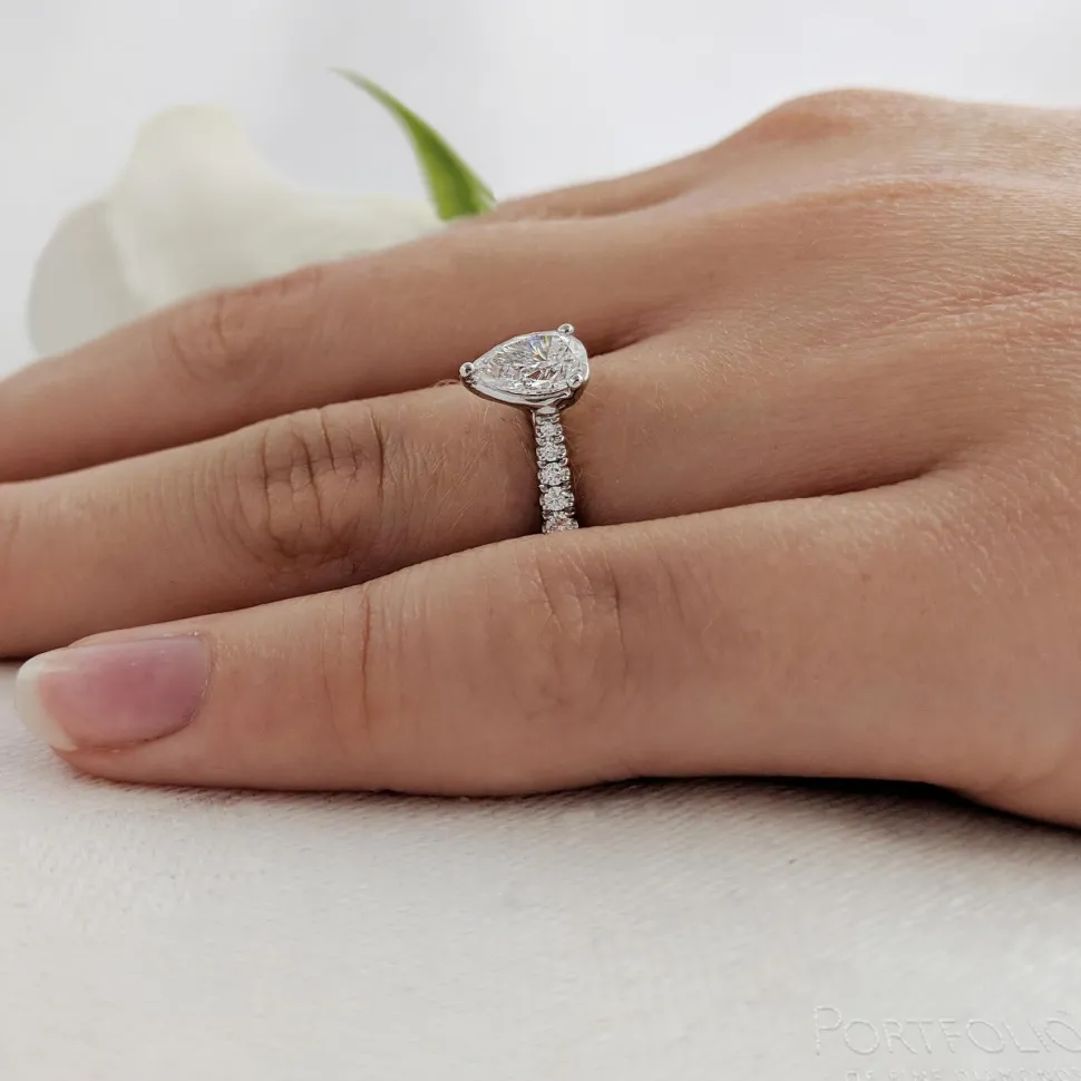 Solitaire 0.70ct F VS1 Diamond Platinum Ring