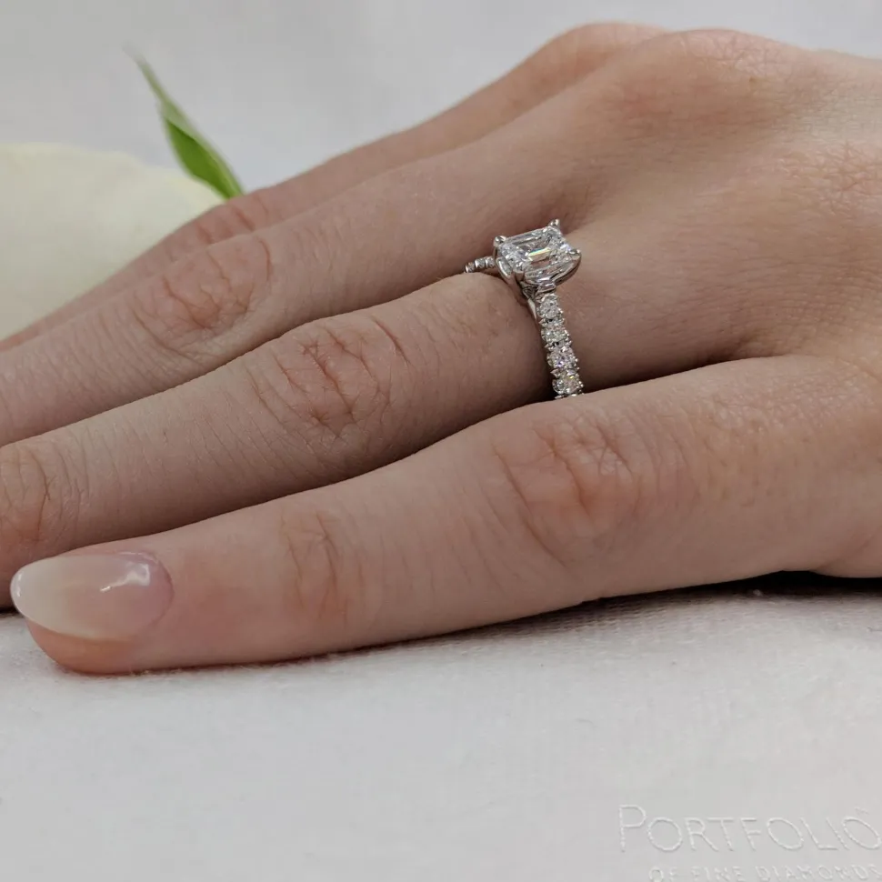 Solitaire 0.60ct F VS1 Diamond Platinum Ring