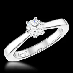 Solitaire 0.40ct G SI1 Diamond Platinum Ring