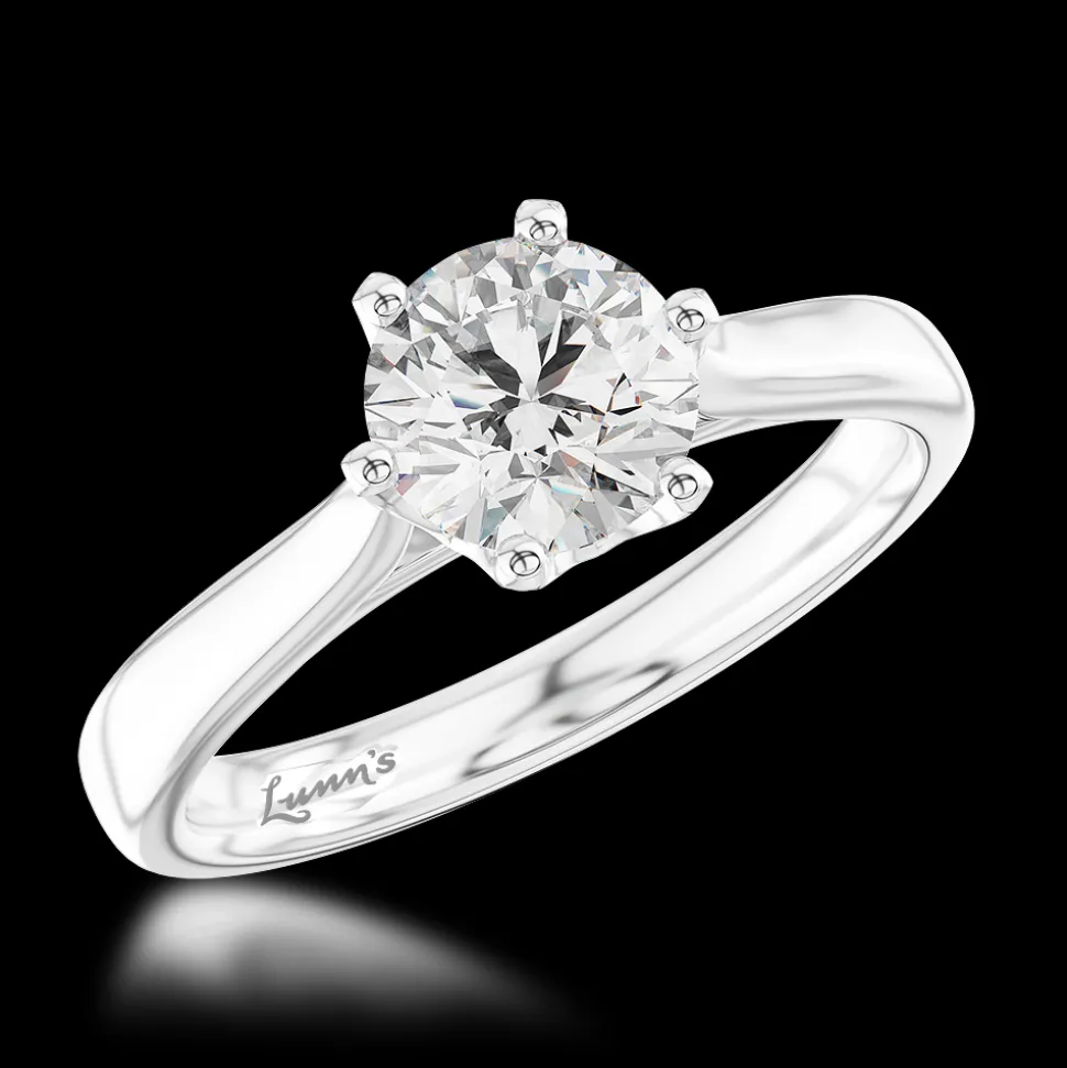 Solitaire 0.90ct G SI1 Diamond Platinum Ring