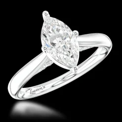 Solitaire 1.02ct G SI1 Diamond Platinum Ring