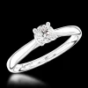 Solitaire 0.20ct G SI Diamond Platinum Ring