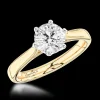 Solitaire 0.90ct G SI1 Diamond Yellow Gold/Platinum Ring