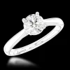 Solitaire 0.70ct G SI2 Diamond Platinum Ring