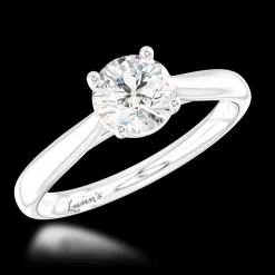 Solitaire 0.70ct G SI2 Diamond Platinum Ring