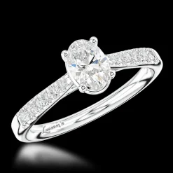 Solitaire 0.40ct G SI1 Diamond Platinum Ring