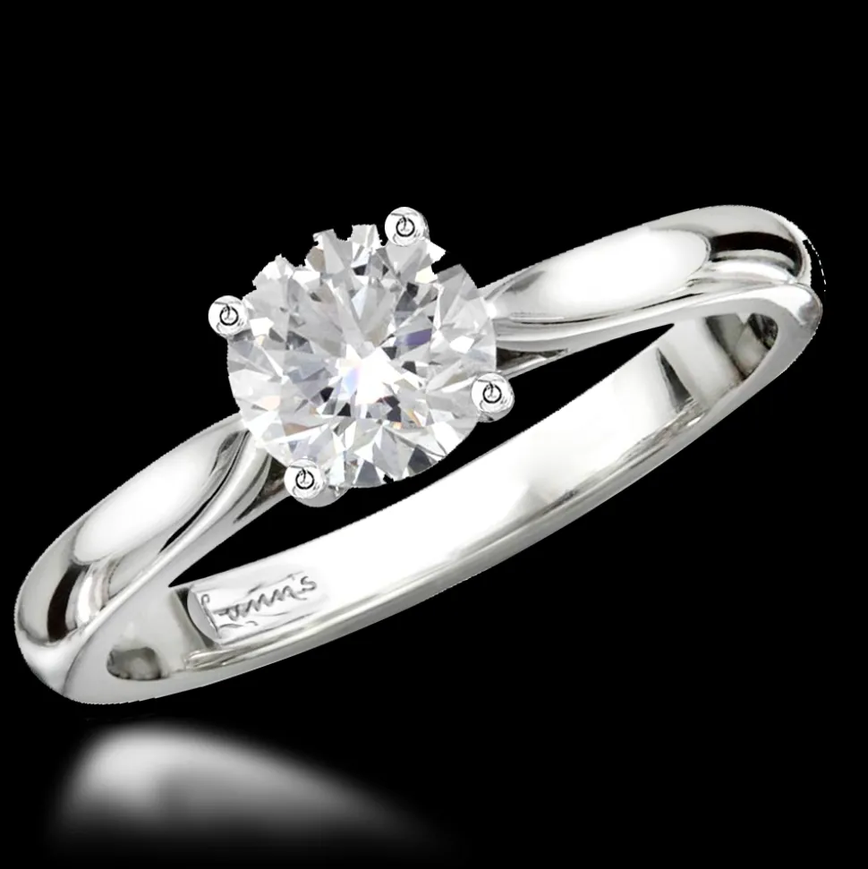 Solitaire 0.81ct G SI2 Diamond Plantinum Ring