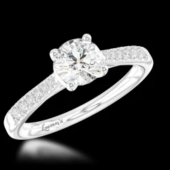 Solitaire 0.90ct G SI1 Diamond Platinum Ring