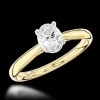 Solitaire 0.70ct G SI1 Diamond Yellow Gold/Platinum Ring