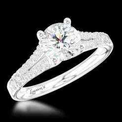 Solitaire 1.00ct G SI1 Diamond Platinum Ring
