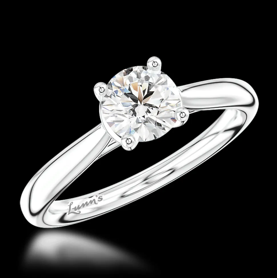 Solitaire 0.70ct G SI1 Diamond Platinum Ring