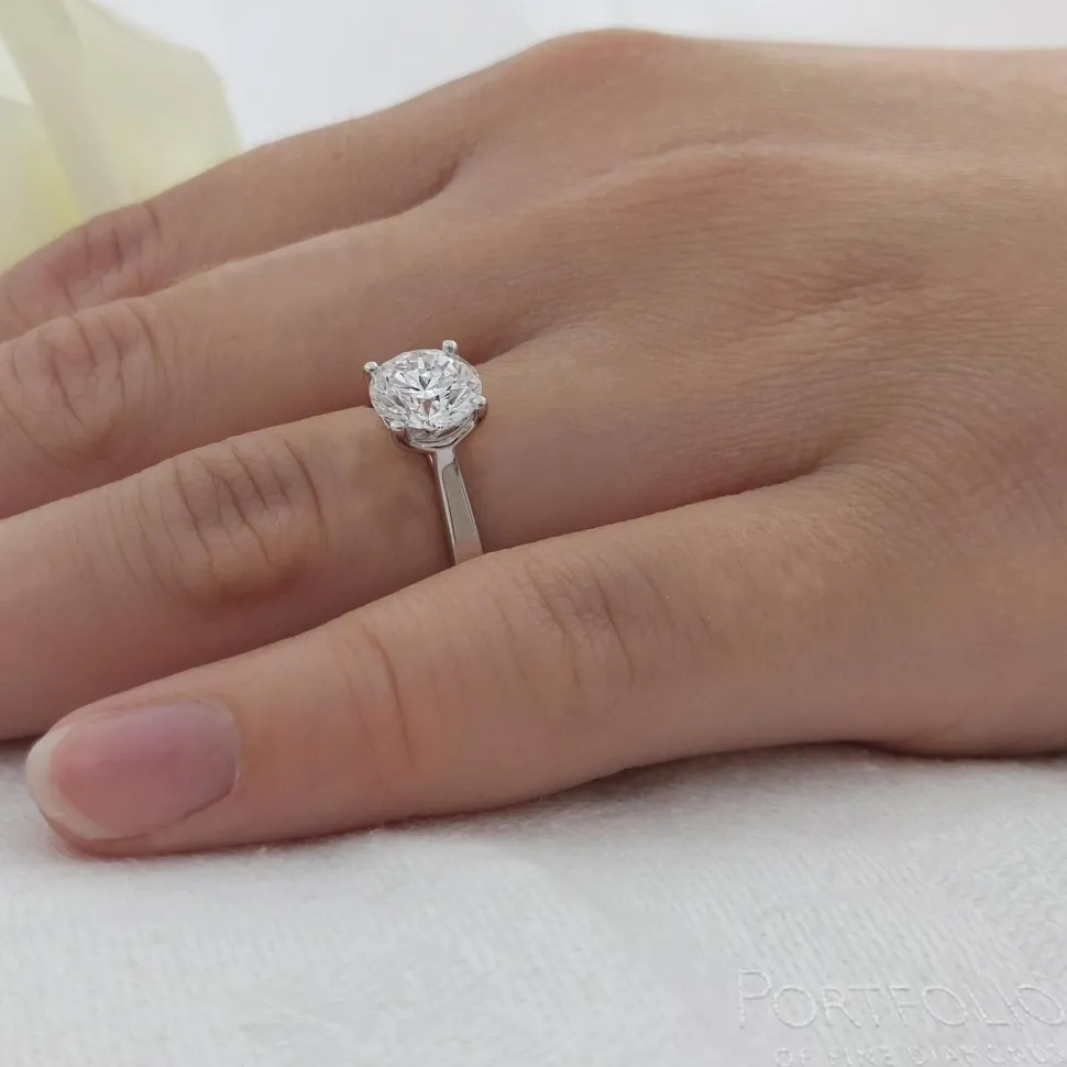 Solitaire 1.30ct G SI1 Diamond Platinum Ring