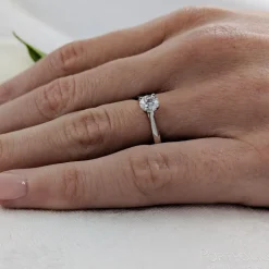 Solitaire 0.50ct G VS2 Diamond Platinum Ring