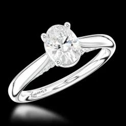 Solitaire 0.80ct G VS1 Diamond Platinum Ring