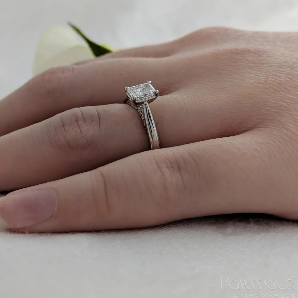 Solitaire 0.60ct G VS2 Diamond Platinum Ring