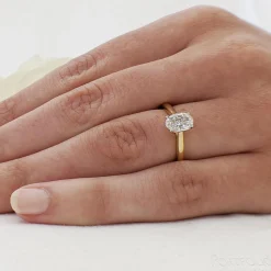 Solitaire 1.20ct G VS2 Diamond Yellow Gold/Platinum Ring