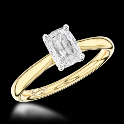 Solitaire 1.21ct H IF Diamond Yellow Gold/Platinum Ring