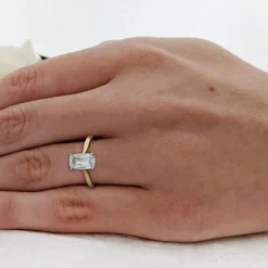 Solitaire 1.21ct H IF Diamond Yellow Gold/Platinum Ring