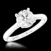 Solitaire 1.00ct H SI2 Diamond Platinum Ring