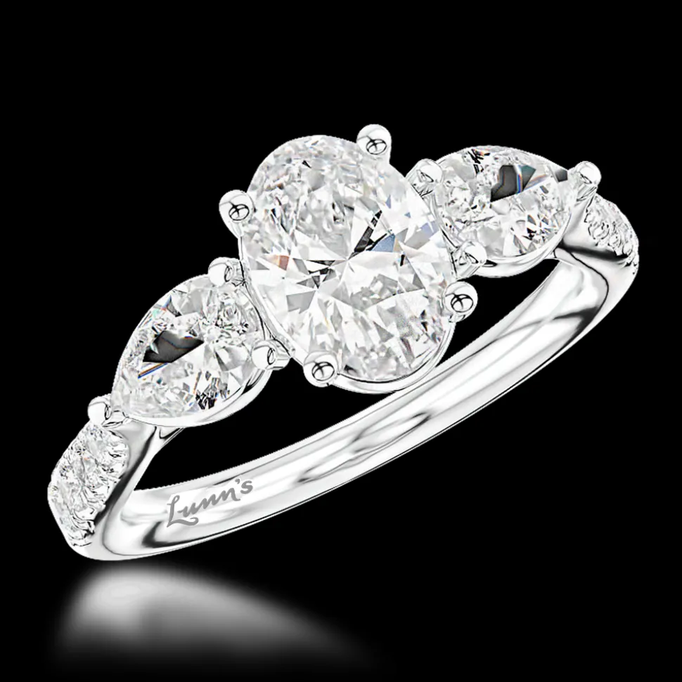 Three Stone 0.70ct D VS2 Diamond Platinum Ring