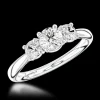 Three Stone 0.41ct E SI1 Diamond Platinum Ring