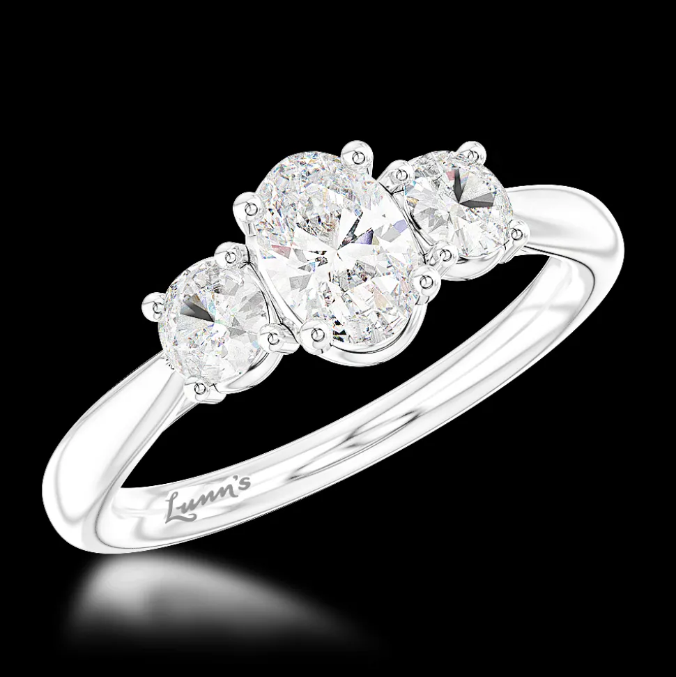Three Stone 0.20ct E SI Diamond Platinum Ring