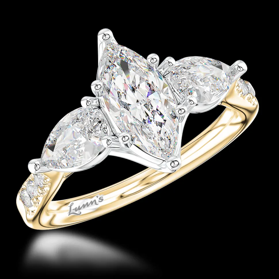Three Stone 0.60ct G VS2 Diamond Platinum Ring